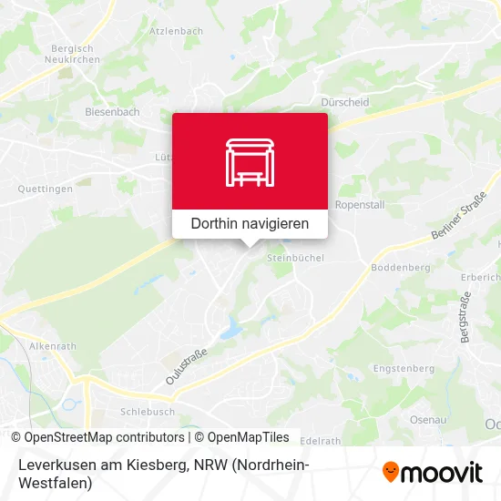 Leverkusen am Kiesberg Karte