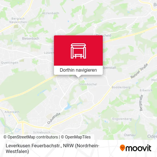 Leverkusen Feuerbachstr. Karte