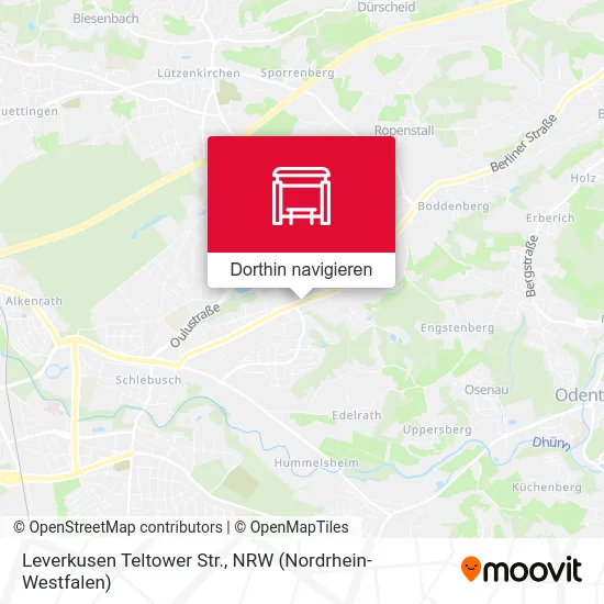 Leverkusen Teltower Str. Karte