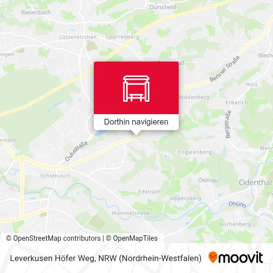 Leverkusen Höfer Weg Karte