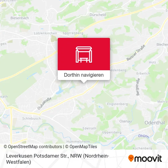 Leverkusen Potsdamer Str. Karte