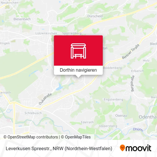 Leverkusen Spreestr. Karte