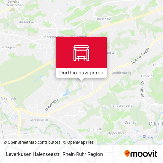 Leverkusen Halenseestr. Karte
