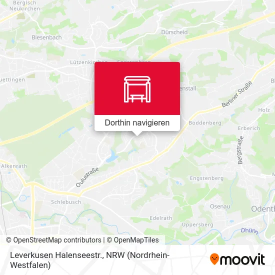 Leverkusen Halenseestr. Karte