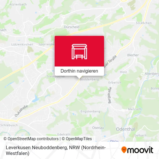 Leverkusen Neuboddenberg Karte