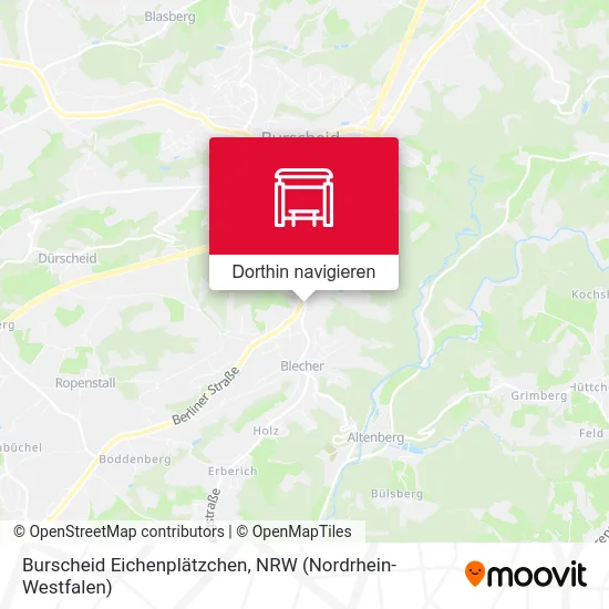 Burscheid Eichenplätzchen Karte