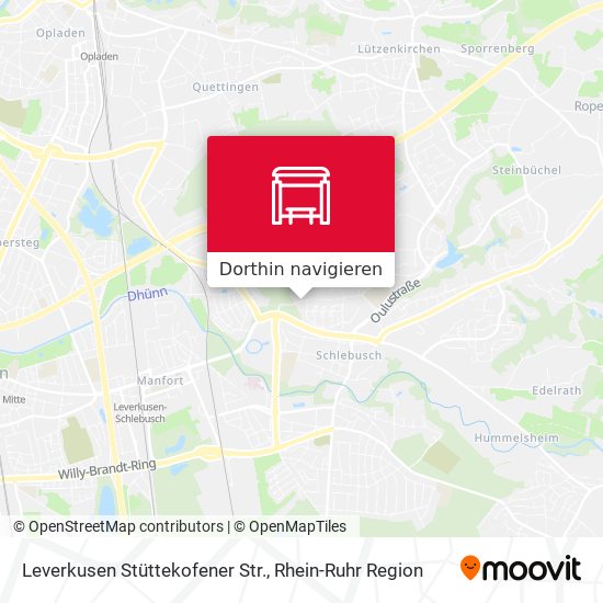 Leverkusen Stüttekofener Str. Karte