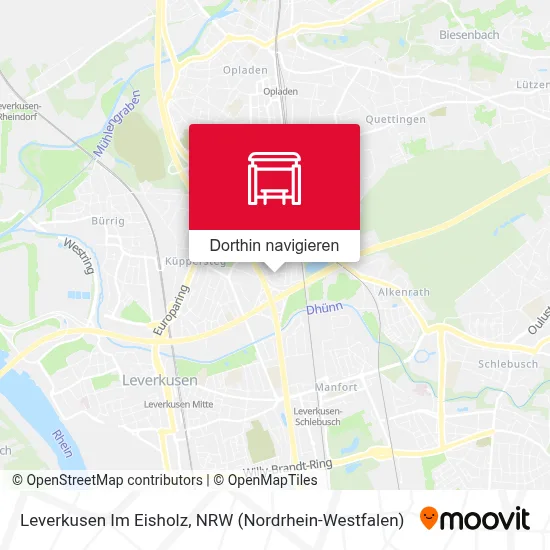 Leverkusen Im Eisholz Karte