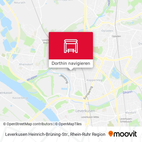 Leverkusen Heinrich-Brüning-Str. Karte