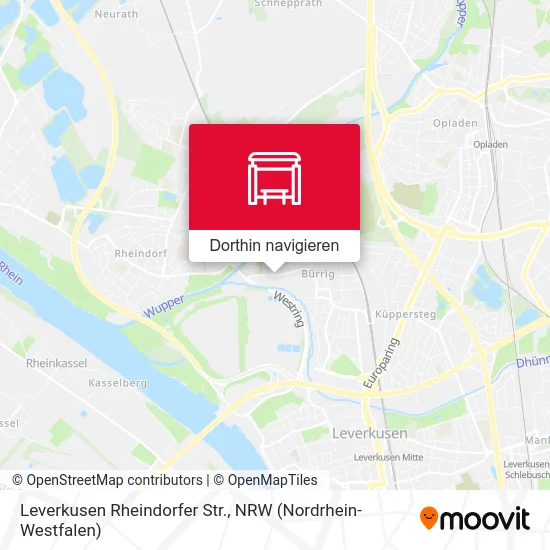 Leverkusen Rheindorfer Str. Karte