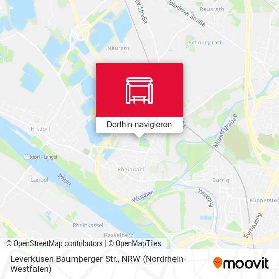 Leverkusen Baumberger Str. Karte