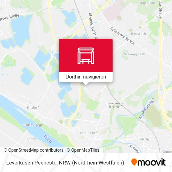 Leverkusen Peenestr. Karte