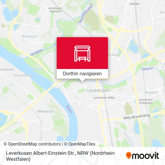 Leverkusen Albert-Einstein-Str. Karte