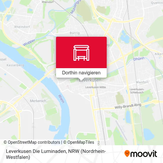 Leverkusen Die Luminaden Karte