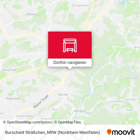 Burscheid Sträßchen Karte