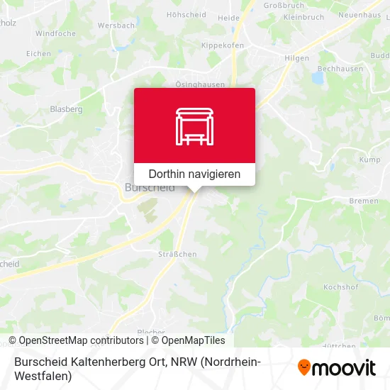 Burscheid Kaltenherberg Ort Karte