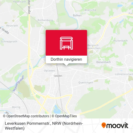 Leverkusen Pommernstr. Karte