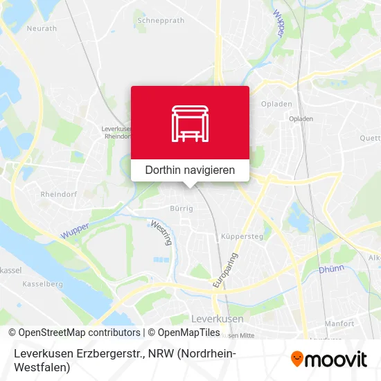 Leverkusen Erzbergerstr. Karte