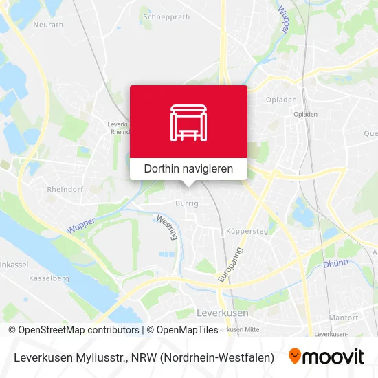 Leverkusen Myliusstr. Karte