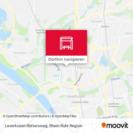 Leverkusen Rüttersweg Karte