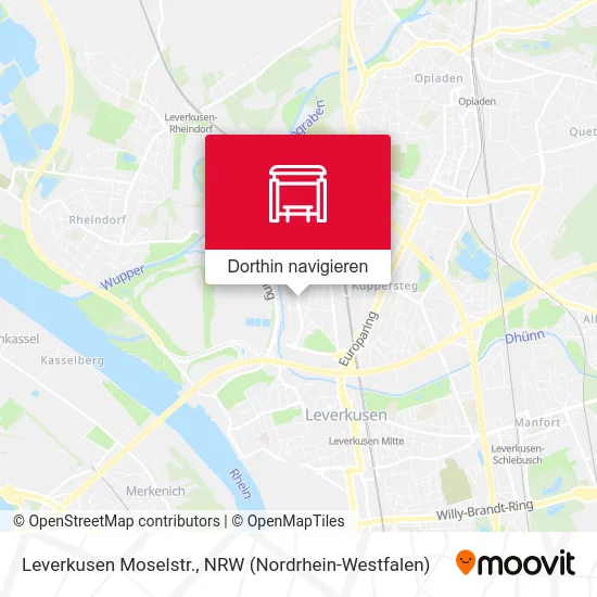 Leverkusen Moselstr. Karte