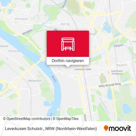 Leverkusen Schulstr. Karte