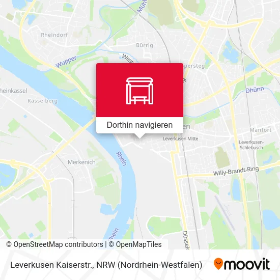 Leverkusen Kaiserstr. Karte