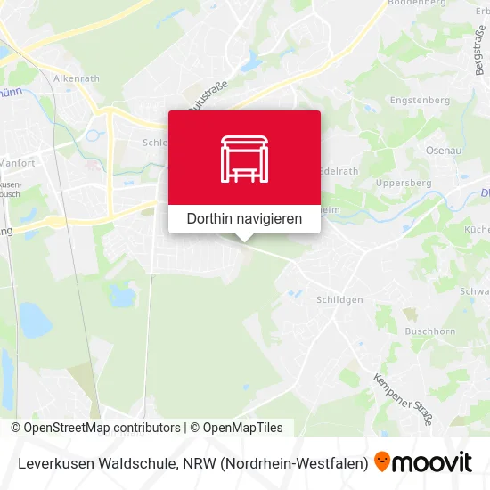 Leverkusen Waldschule Karte