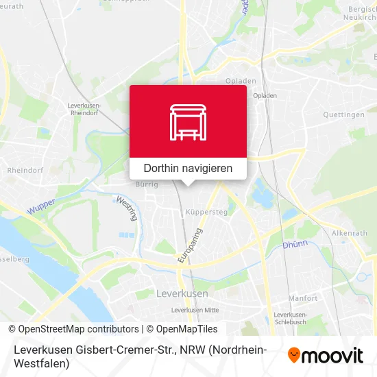 Leverkusen Gisbert-Cremer-Str. Karte