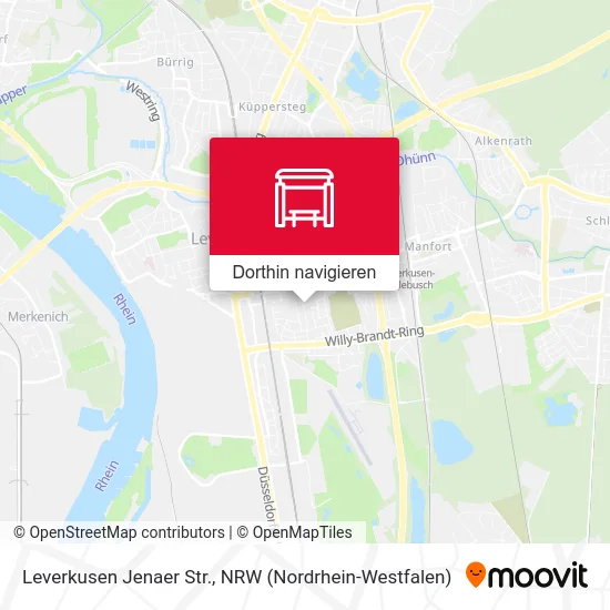 Leverkusen Jenaer Str. Karte