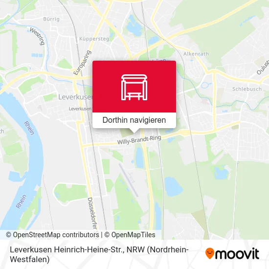 Leverkusen Heinrich-Heine-Str. Karte