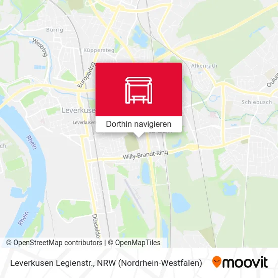 Leverkusen Legienstr. Karte