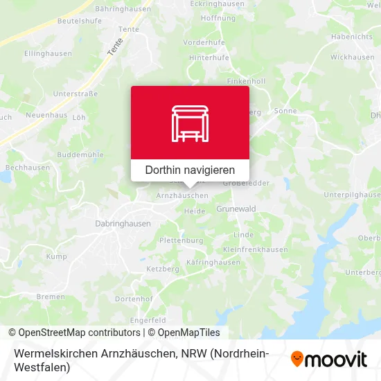 Wermelskirchen Arnzhäuschen Karte