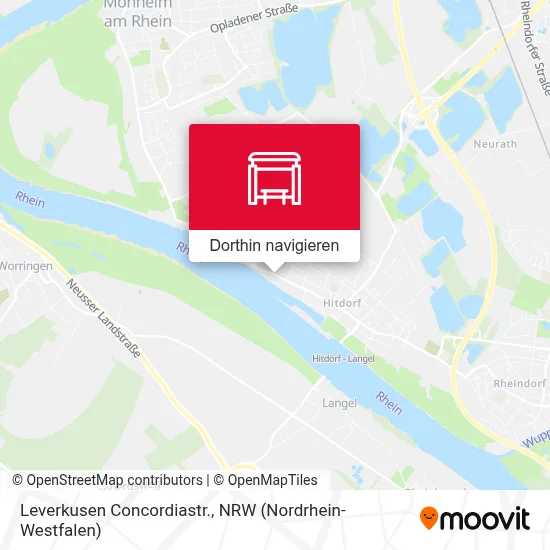 Leverkusen Concordiastr. Karte