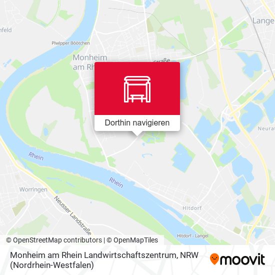 Monheim am Rhein Landwirtschaftszentrum Karte