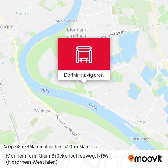 Monheim am Rhein Brückenschleeweg Karte
