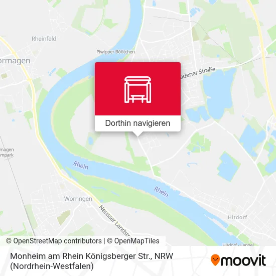 Monheim am Rhein Königsberger Str. Karte