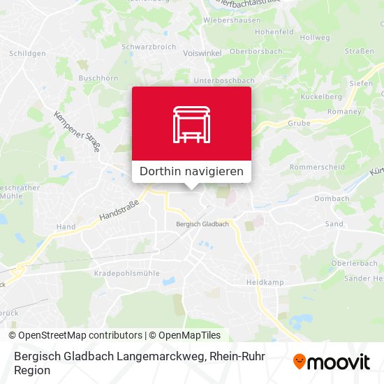 Bergisch Gladbach Langemarckweg Karte