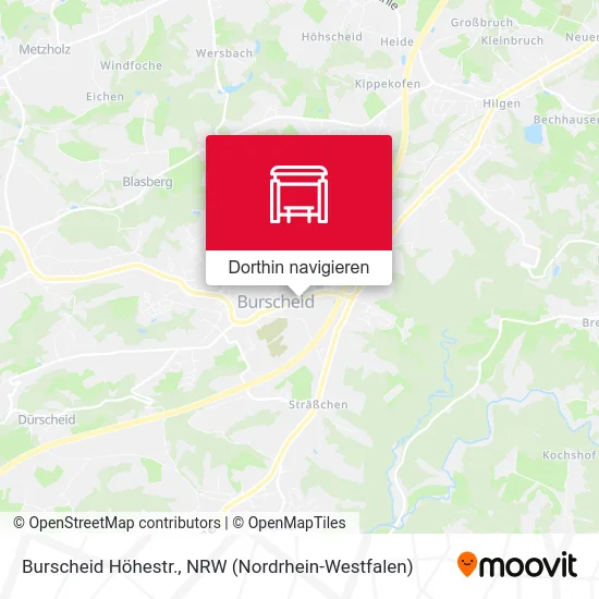 Burscheid Höhestr. Karte