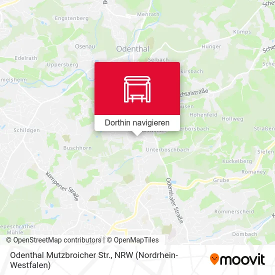 Odenthal Mutzbroicher Str. Karte