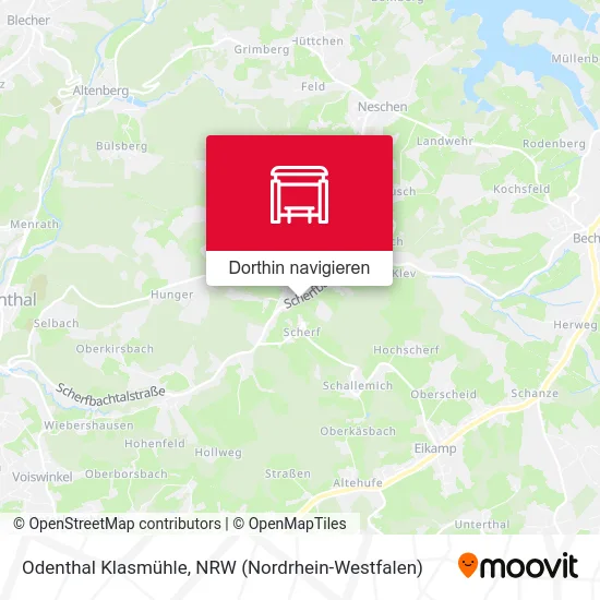 Odenthal Klasmühle Karte