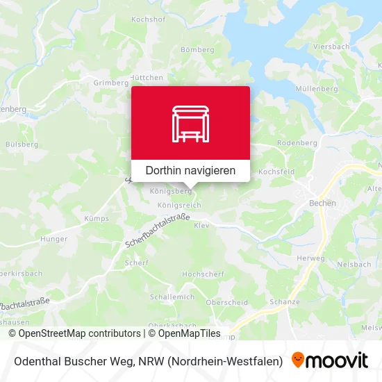 Odenthal Buscher Weg Karte