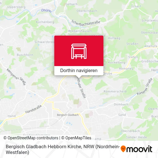 Bergisch Gladbach Hebborn Kirche Karte