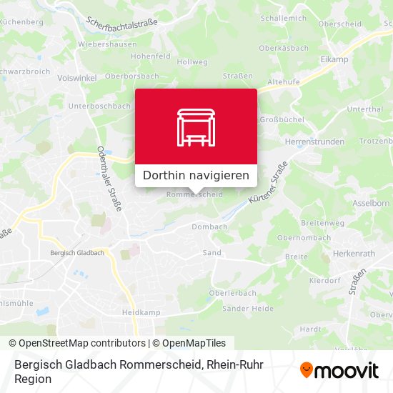 Bergisch Gladbach Rommerscheid Karte