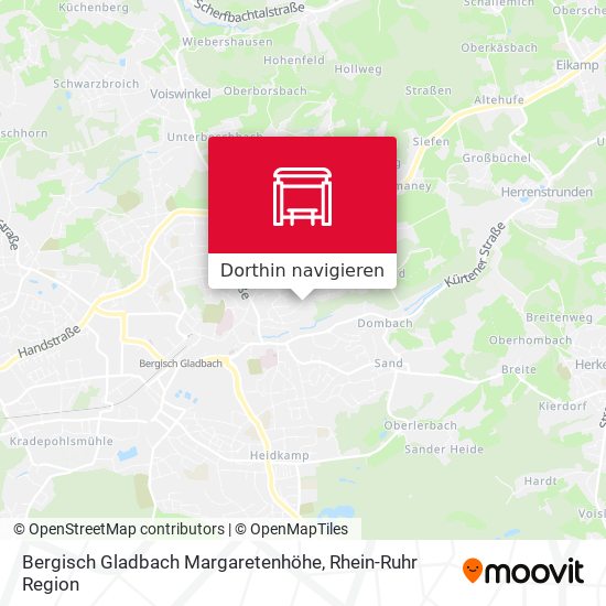 Bergisch Gladbach Margaretenhöhe Karte