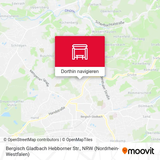 Bergisch Gladbach Hebborner Str. Karte