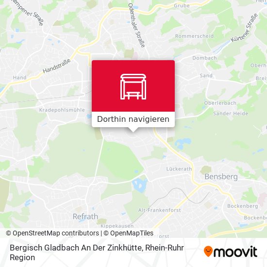 Bergisch Gladbach An Der Zinkhütte Karte