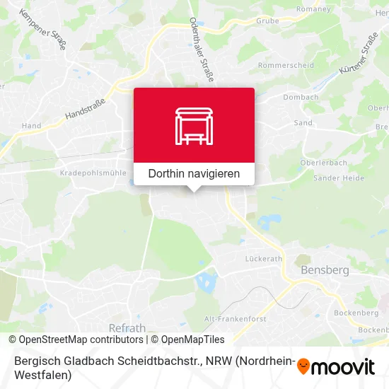 Bergisch Gladbach Scheidtbachstr. Karte