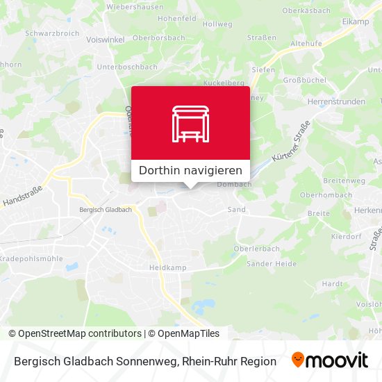 Bergisch Gladbach Sonnenweg Karte