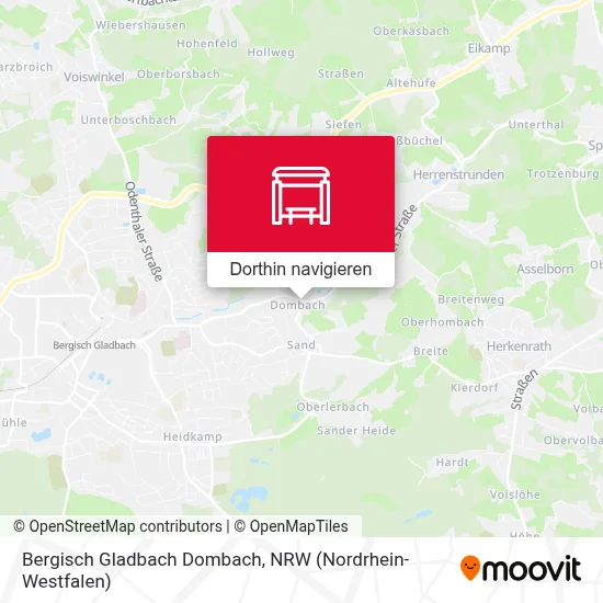 Bergisch Gladbach Dombach Karte